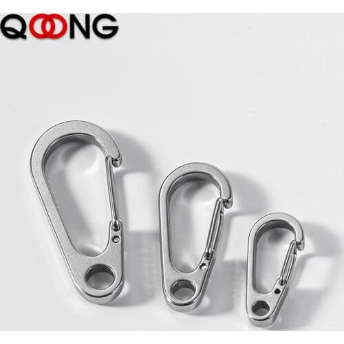 3 PCS Spring Clasp 304 Stainless Steel Keychain Quick Hanging Key Chain Pendant Outdoor Hook Backpack Buckle Waist Clasp Keyring