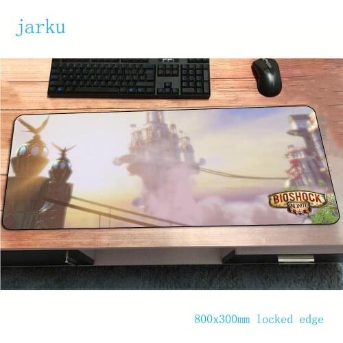 Bioshock mouse pad gamer 3d 800x300x2mm notbook mouse mat gaming mousepad large office pad mouse PC desk padmouse mats