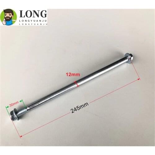 M12x220mm Motorcyle parts Front Rear wheel hub 12mm Axle shaft axis sleeve Fit Pit Pro Trail Dirt Bike Quad ATV GY6 50 125 150