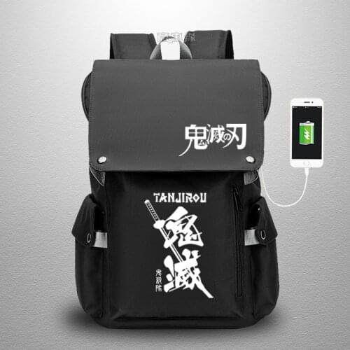 New Anime Demon Slayer: Kimetsu no Yaiba Backpack Cosplay Student Kamado Tanjirou Schoolbags travel bags Oxford bags