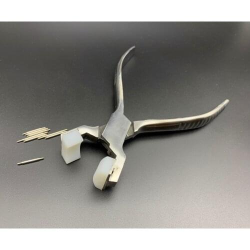 Bend The Spring Shaft Pliers Watchband Steel Bracelet Ear Boxed Table Connecting Shaft Spring Shaft Raw Ear Rod