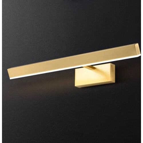 Postmodern American minimalist copper headlight Nordic bathroom dressing table simple mirror front wall light