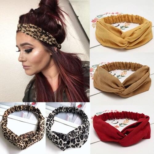 New Fashion Headbands For Women Suede Headband Vintage Cross Knot Elastic Hair Bands Soft Solid Girls Hairband Hair Accessories