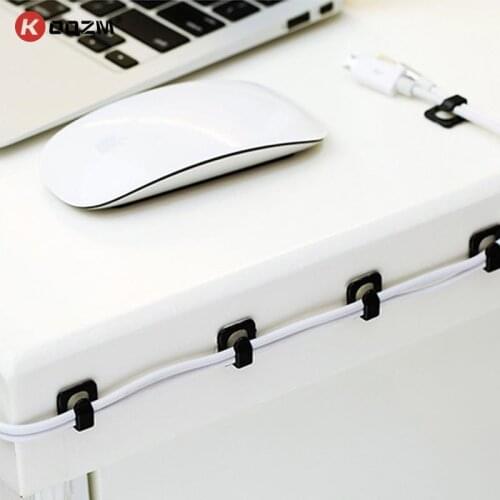 18pcs Self-adhesive Mini Wire Organizing Clip Network Data Cable Organizer Single Hook Fixed Wire Clip For Wall Fixing