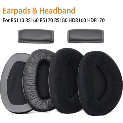 Replacement Earmuff Ear Pads Earphone Earpads With Headband for Sennheise RS110 RS160 RS170 RS180 HDR160 HDR170 Headphones