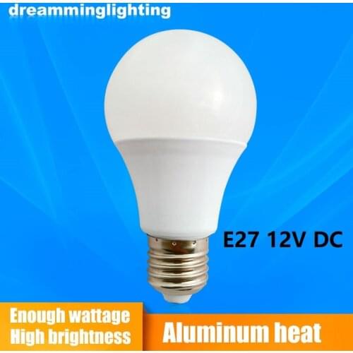 E2712V DC Led Lamps Cool White Down Lights Home globe Interior Lighting 3w 5w 7w 9w 12w 15w Replacement Bulbs Camping Emergency