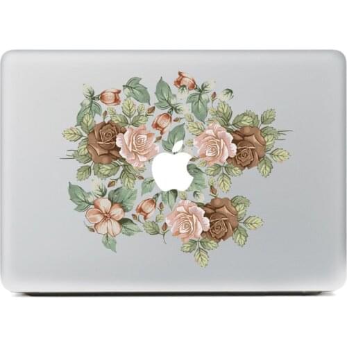 Rose Group Vinyl Decal Sticker for DIY Macbook Pro / Air 11 13 15 Inch Laptop Case Cover Sticker