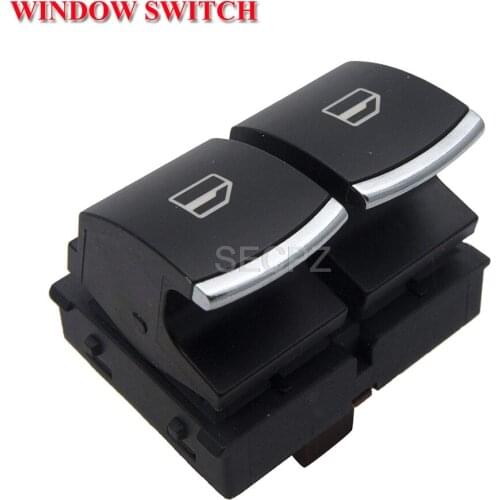High quility Window Switch For VW Volkswagen Eos Golf MK5 MK6 GTI 2 Door Scirocco Tiguan Polo OE:5K3 959 857 / 5K3 959 857 A B