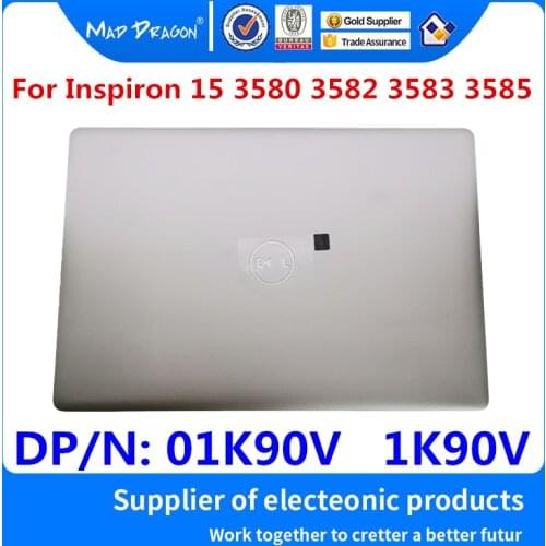 LCD Back Cover Rear Lid Top Case Band LCD Cable antenna Hinge Assembly Silver For Dell Inspiron 3580 3582 3583 3585 01K90V 1K90V