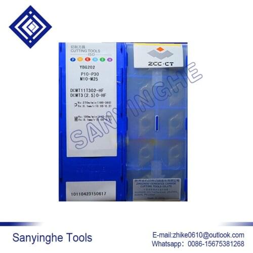 Free shipping high quality sanyinghe 10pcs/lots YBG202 DCMT11T302-HF cnc carbide turning inserts
