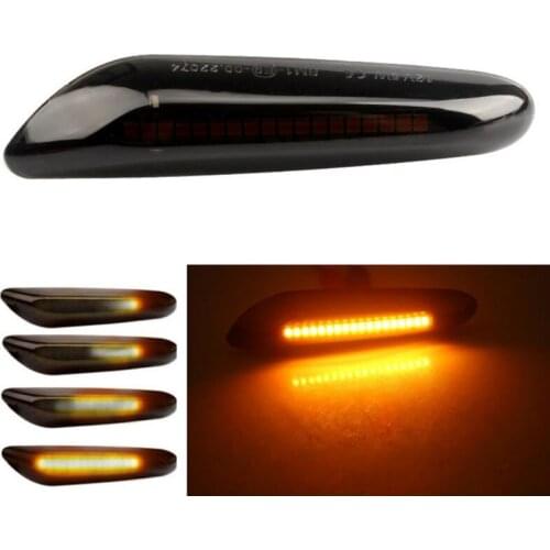 2 pieces Led Dynamic Side Marker Turn Signal Light Indicator Blinker Lamp Signal Lamp For BMW E90 E91 E92 E93 E60 E87 E82 E46