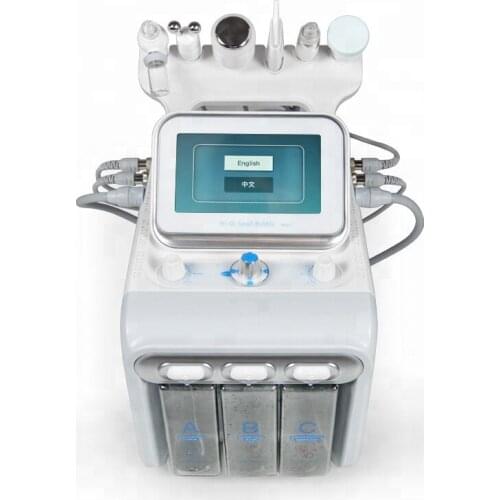 6 in 1 New H2O2 Hydrodermabrasion Aqua Peel Facial Machine With Black Head Vacuum