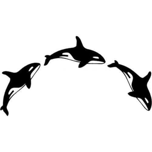 Whale Car Stickers Car Stickers Rearview Mirror Stickers Apply To Various Models of Pvc Car Stickers Black / White, 15 * 8CM