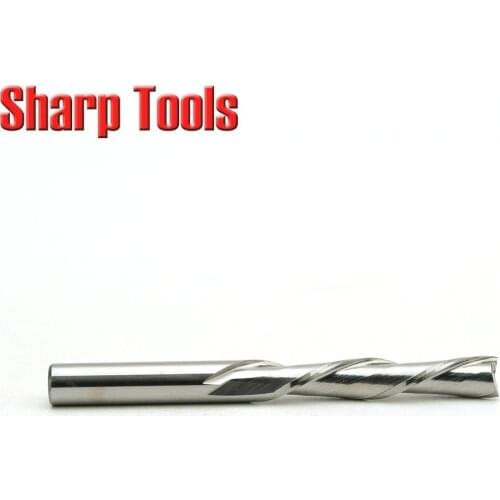 Fast DOWN-Cutting! 6x32mm 2 Flute Bits Solid Carbide Endmill CNC Woodworking Cutter Tools, Milling CNC Wood Router Bits Set