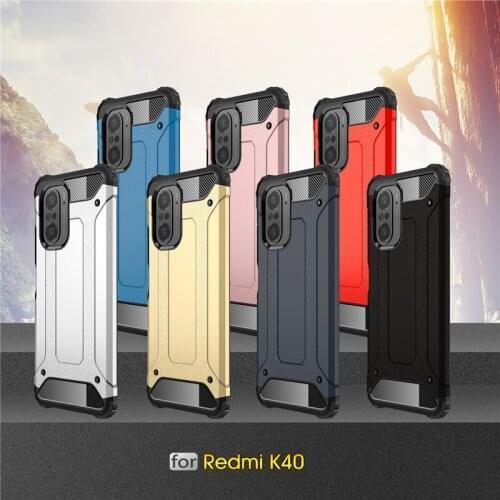 For Xiaomi Redmi K40 Pro Case Redmi K40 Pro Plus Cover Anti-knock Bumper Rugged Armor Silicone Phone Back Cover Redmi K40 Case