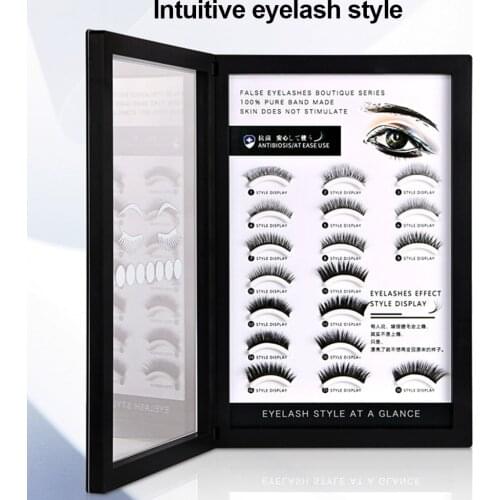 Eyelash Display Board Eyelash Storage Book Neat Display Board Makeup Display Sample Container Grafting Eyelash Display Card