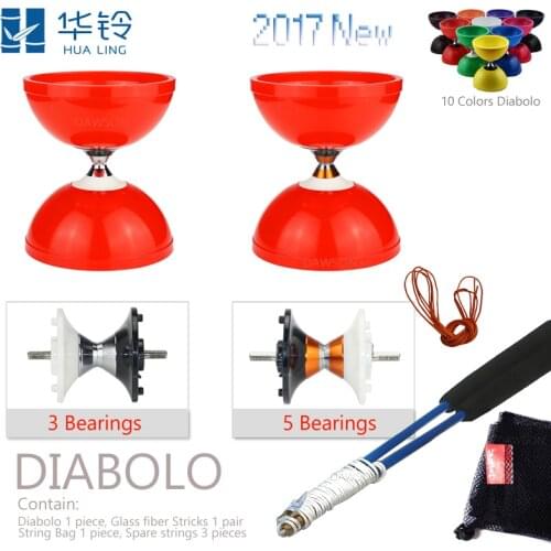 Diabolo By 3 Or 5 Bearings Chinese Kong Zhu Magic Toy Body Building