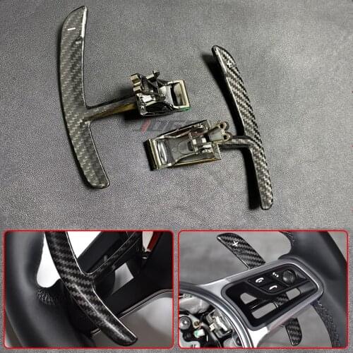 For Porsche 991 911 718 Panamera Macan Cayenne Real Carbon Fiber Steering Wheel Shifter Paddle Extension Replacement