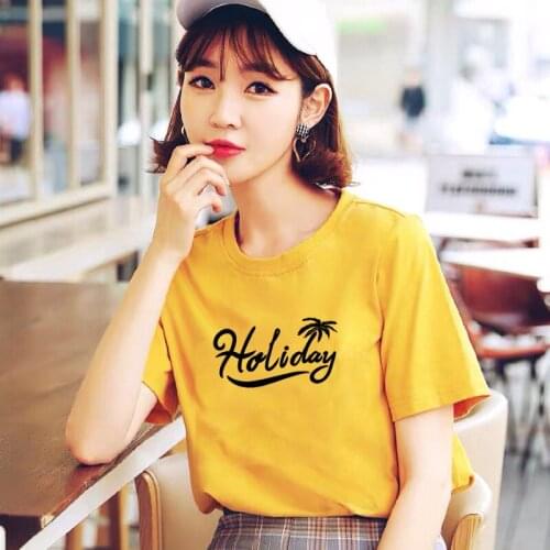 Pure cotton short-sleeved T-shirt summer new style 2021 Korean womens loose half-sleeved small daisy student compassionate