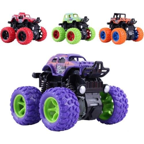 Chromatic Baby Toy Inertial Four-wheel Off-road Vehicle Childrens and Boys'Car Model Vehicle Cool Car Best Birthday Gift