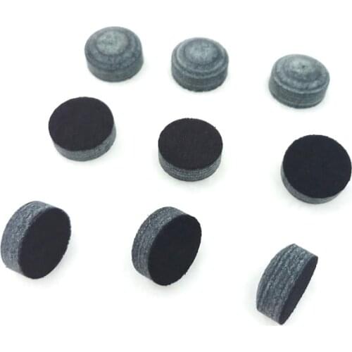 Xmlivet free shipping 6pcs/lot billiards cue tips Top grain laminated 14mm cue tips Water Buffalo leather cue tips accessories