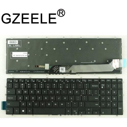 GZEELE New US English backlight keyboard for DELL VOSTRO 15-5000 5568 V5568 Laptop backlit Keyboard Black