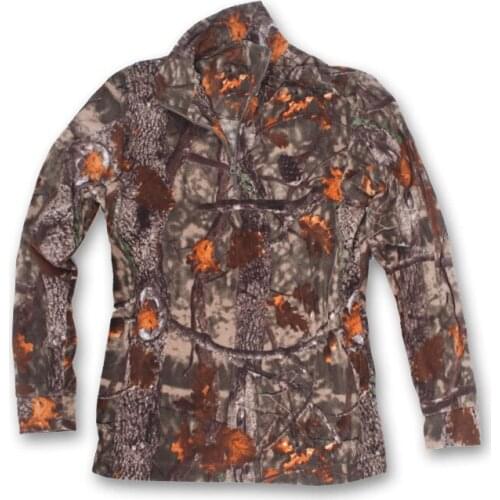 Microfleece hunting forest soft ultra-light thermal mountain mens sweater