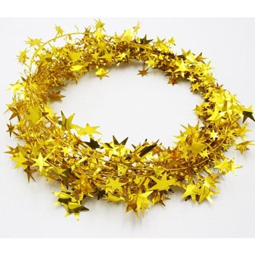 New Decorations Christmas Tree Ornaments Ribbon Color Ironwire Vine bar Hanging Door For Home Party Supplies New Year Gift 7.5m