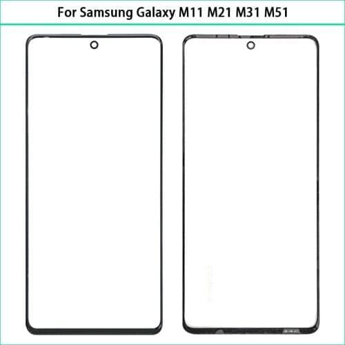 New For Samsung Galaxy M11 M115 M21 M215 M31 M315 M51 M515 Touch Screen LCD Display Front Outer Glass Panel Lens Replace