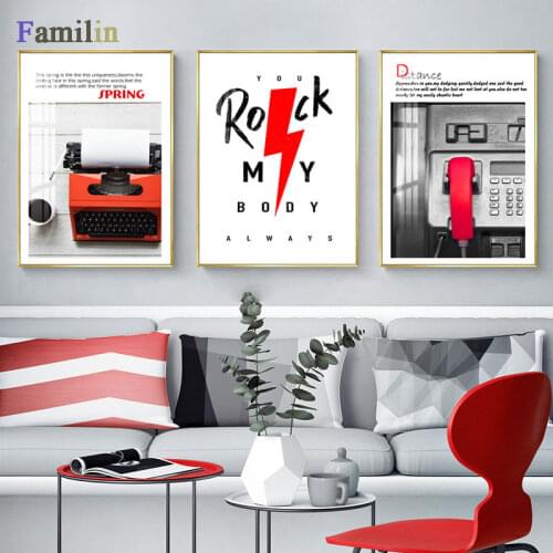 Nordic Canvas Painting HD Printed Picture Poster Building And Red Car Wall Art Living Room Bedroom Bedside Home Decoration