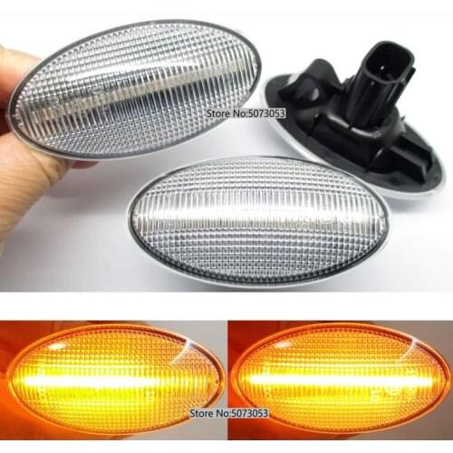 FIT FOR Mazda 2 3 5 6 MPV GG GY Dynamic LED Side Marker Wing Fender Turn Signal Indicator Repeater light Car Styling LED Lamp