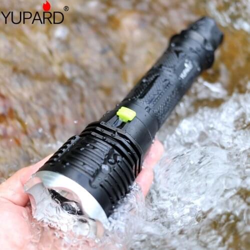 YUPARD Diving diver Underwater waterproof XM-L2 LED Flashlight Torch Lamp Ligh T6 one mode 18650/26650 rechargeable battery
