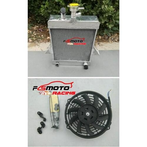 All Aluminum Radiator + FAN For Triumph GT6 1966-1973 72 71 70 70mm (2.75'') Thick