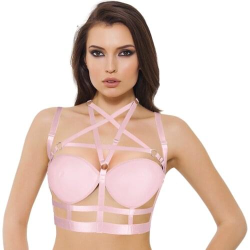 Goth Sword Belt Body Cage Bra Bdsm Rave Wear Womens Underwear Erotic Lingerie Harness Fashion Harajuku Sexy Women Stocking Belt