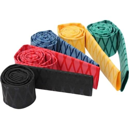 Anti-slip Fishing Rod Wrap Heat Shrink Tubing Textured Grip Tape Fish Rod Handle Racket Sleeve 40mm