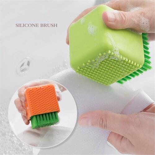 Multi-function Silicone Laundry Brush Soft Hair Cleaning Scrub Shoes Brush Underwear Brushes Clean Laundry Underwear Brushes