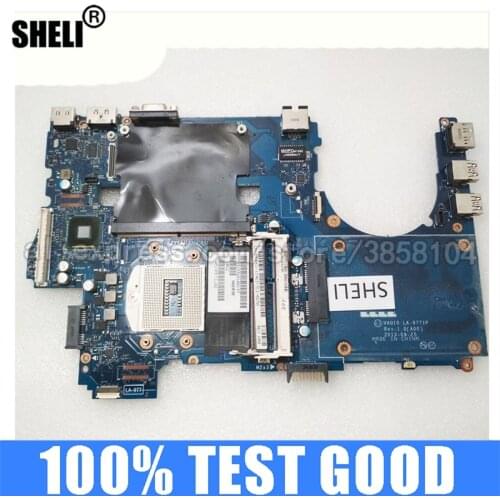 SHELI for Dell M4800 Laptop Motherboard CN-0NVPKG 0NVPKG NVPKG VAQ10 LA-9771P Notebook Pc Mainboard DDR3 100% Tested Work Well