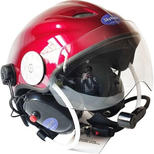 High noise cancelling Paramotor helmet use for different kind of radio Powered paragliding helmet Aircraft helmet