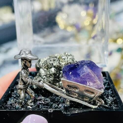 Super Invincible Personality Full Natural Amethyst Crystal Home Decoration
