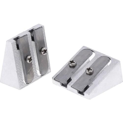 Pencil Sharpener For Eyebrow Lip Liner Eyeliner Pencil School Office Supply Gift Hot sale 2pcs/set 2 Holes Cosmetic