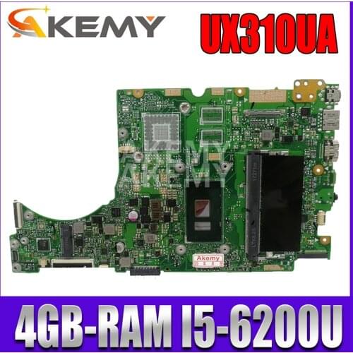 UX310UA Laptop motherboard for ASUS UX310UQK UX310UQ UX410UQ UX410UQK UX310UV original mainboard 4GB-RAM I5-6200U