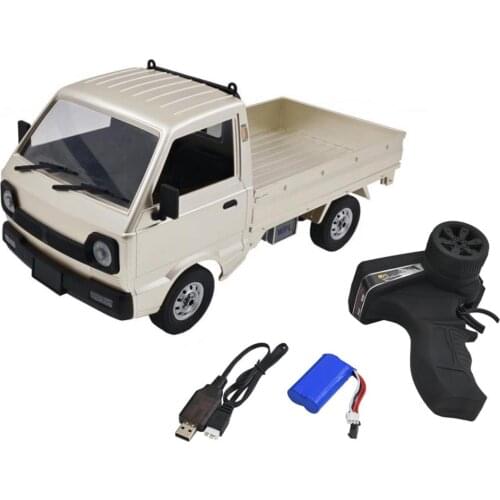 WPL D12 1/10 4WD RC Car Simulation Truck Brushed 260 motor Climbing Car LED Light On-road RC Car Toys For Boys Kids Gifts