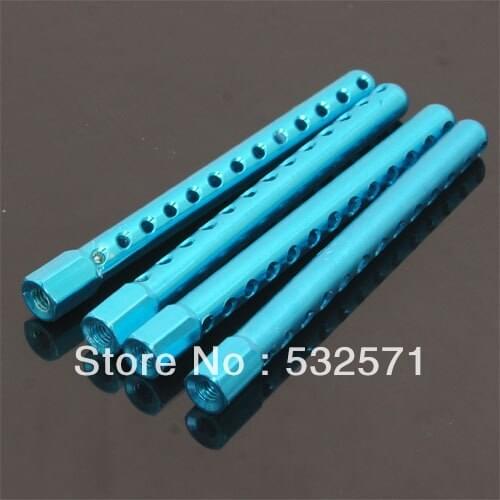 122037 HSP ( 02144B ) Upgrade Spare Parts For 1/10 R/C Model Car Blue Aluminum Body Post Mounts 122037