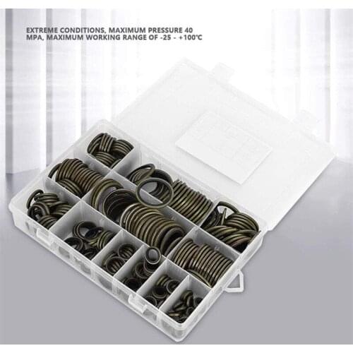 240/100pcs High Press Hydralic Oil Rubber Washers Pip Bound Metal Washer Oil Rubber Drain Plug Gasket Combined Washer Seal Rings