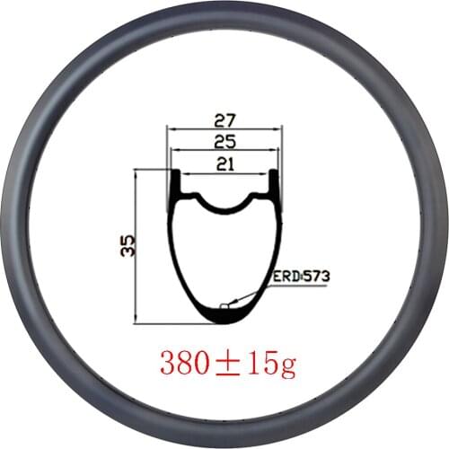 700c 35mmx25mm carbon rim Tubeless hookless disc brake UD 3K 12K matte glossy Cyclocross bike 18 20 21 24 28 32 Spokes road bike