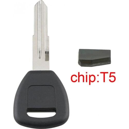 ABS + Metal Uncut Blade Blank Car Replacement Key Ignition with T5 Transponder Chip HD106-PT5 Fit for Honda