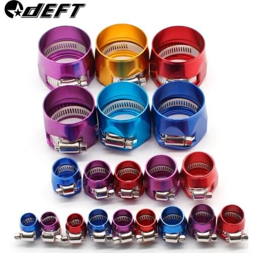 Car Accessories Oil Fuel Hose Clamp Hex Finishers Aluminum Hose End Fitting Oil Water Pipe Adapter AN4 AN6 AN8