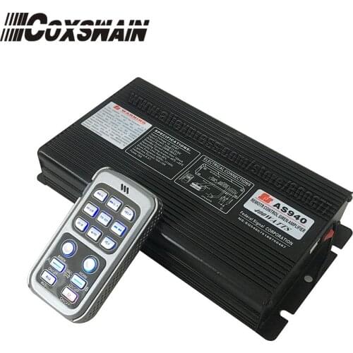Coxswain 400W car wireless siren amplifier, remote siren, 20 tones, 2 light switches, (AS940) (Siren only, without speaker)