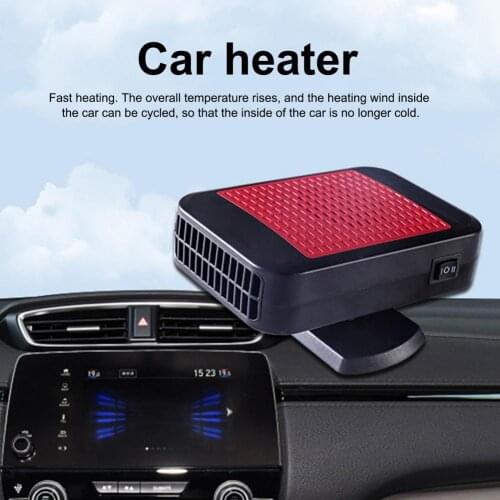12V/24V Car Heater Electric Cooling Heating Fan Portable Electric Dryer Windshield Defogging Demister Defroster