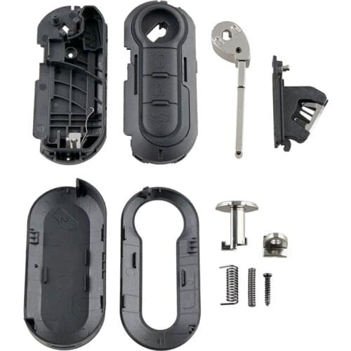 Fits for FIAT GRANDE PUNTO 500 BRAVO DUCATO PANDA 3 Button KEY FOB REMOTE CASE 3-key key case Key protector